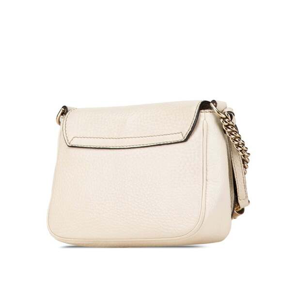 GUCCI Authentic White Leather Shoulder Bag - Picture 2 of 10